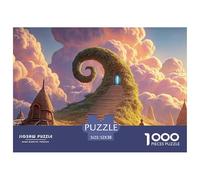 Stands at The Top of An Endless Staircase 1000 Piezas Papel Premium Rompecabezas Dreamy Clouds Alivio Estrés Jigsaw Educativo Amigos 52x38cm/1000pcs