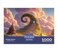 Stands at The Top of An Endless Staircase 1000 Piezas Papel Premium Rompecabezas Dreamy Clouds Meditativo Jigsaw Decoración Niños 70x50cm/1000pcs