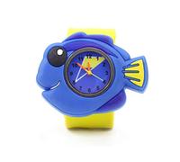Stands Out, Supplying Outstanding Gifts Wacky Watch Pacific Blue Tang Dory Animal Design Slapwatch - Reloj de pulsera de silicona para niños, ajuste rápido, para aprender a decir la hora, unisex,