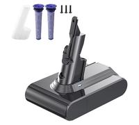 STANEW Batería de Repuesto para Dyson V7 SV11, Batería para Dyson Aspiradora V7, Motorhead Pro, Animal, Trigger, Fluffy, Mattress, Absolute, Batería para Dyson con 2 filtros,Li-Ion 21.6v 4600mAh
