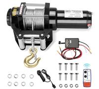 Stanew Cabrestante Eléctrico 12V 4500 LBS/2045 Kg, Winches de Recuperación con ATV UTV, Cabrestante de Cable de Acero de 6mmx10 m, Eléctricos con Control Remoto Inalámbrico