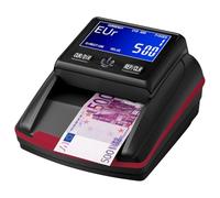 STANEW Detector de Billetes Falsos de Mano, Batería Recargable del Contador de Divisas Incluida,Detector profesional anti-falsificación, detector de billetes de banco, LCD, diseño negro y rojo