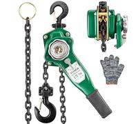 STANEW Polipasto de Cadena Manual, 0.75T, Cabrestante de Palanca Manual, Cadena G80, 2.8 m de Elevación Máxima, Polipasto industrial de Cadena