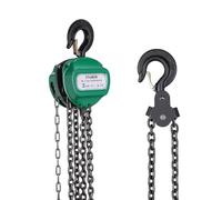 STANEW Polipasto de Cadena Manual, 2 Toneladas, Polipasto de Cadena de Palanca de 3 m, Cadena G80, Verde, Para Operaciones de Elevación en Silvicultura, Talleres, etc