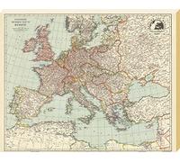 Stanfords Arte de Pared de Lona, Multicolor, 40 x 50 x 3,2 cm