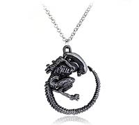 STANG Alien Alien Collar Personalidad Moda Salvaje Alien Predator Colgante Collar Creativo Retro joyería