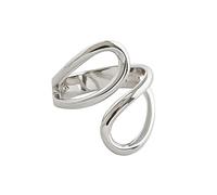 STANG Anillos de Plata 925 para Mujer, joyería de Moda ahuecada de Oro Vintage para Boda, Anillos Antiguos Ajustables Grandes