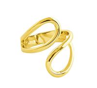 STANG Anillos de Plata 925 para Mujer, joyería de Moda ahuecada de Oro Vintage para Boda, Anillos Antiguos Ajustables Grandes