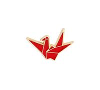 STANG Broches de Dibujos Animados de mil grullas de Origami, grullas de Papel de Buena Suerte, alfileres esmaltados de Animales, Bolsa, Pin de Solapa, Insignias, Regalo de joyería para Amigos