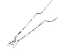 STANG Collar de acero de titanio con corazón de melocotón simple para mujer, cadena de clavícula, temperamento de lujo ligero para mujer, regalo de joyería que combina con todo