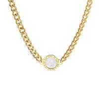 STANG Collar de números Romanos de Doble Cara Retro con Personalidad, Colgante de Dos Colores en Blanco y Negro, Regalo de joyería Exquisita para Mujer
