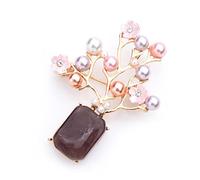 STANG Florero de Perlas Broches Mujeres Bodas Casual Oficina Broche Prendedores Regalos