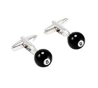 STANG Gemelos de Billar Negros con Personalidad n. ° 8, Accesorios para Camisa de Hombre, Gemelos de Bola a la Moda, Regalos de Fiesta exquisitos
