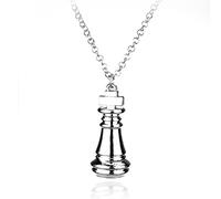 STANG Joyería Popular, Collar con Colgante de Logotipo de ajedrez Creativo con Personalidad a la Moda, Cadena de suéter, Regalo de joyería para Hombres y Mujeres