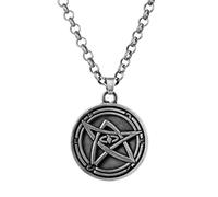 STANG Juego Misterio Cthulhu mitología Necronomicon Sello mágico talismán Colgante Collar Retro joyería Hombres Ventilador Recuerdo