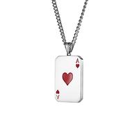 STANG Moda Creativa Corazones y Picas A Naipes Amor Colgante Collar Hombres y Mujeres Rock Hip Hop joyería Regalos