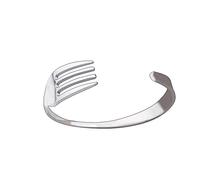 STANG Moda diseño Creativo Titanio Acero Curvo Cubiertos Tenedor Manga Pulsera Hombres Mujeres Personalidad Ocio joyería Regalos