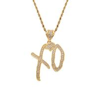 STANG Nueva aleación Hip-Hop Colgante Letra Inglesa XO Creativo nicho Temperamento Colgante Collar Moda Personalidad joyería Regalo