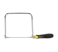 STANLEY 0-15-106 - Sierra de arco 160mm FatMax | Hoja templada endurecida, profundidad de garganta de 170 mm, montaje de acero Duradero, mango cómodo