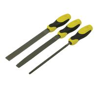 Stanley 0-22-477 Raspar Juego 3 Piezas Redondo, 1/2 Redondo, Plano 200mm (8in)