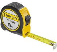 STANLEY Flexómetro Tylon de 5 m, Cinta Métrica, Cinta de Acero Resistente, Revestimiento Duradero Tylon (aumenta en 50% durabilidad), Diseño Compacto Ergonómico, 0-30-697