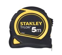 STANLEY Flexómetro Tylon de 5 m, Cinta Métrica, Cinta de Acero Resistente, Revestimiento Duradero Tylon (aumenta en 50% durabilidad), Diseño Compacto Ergonómico, 0-30-697