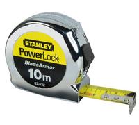 Stanley 0-33-532 - Flexómetro Powerlock Blade Armor, 10 m x 25 mm