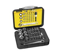 Stanley 0.6cm Disco Métrico Enchufe y Broca Juego 39pc Plus Trinquete Extremo