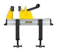 STANLEY 0-83-179 Tornillo de Banco Quick-Vice, Agarre Seguro, Rápido Reposicionamiento, Capacidad de hasta 180 kg, Brazo de Palanca de Mano, Almohadillas de Caucho Desmontables