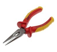 Stanley 0-84-006 - Alicate 1000V VDE punta semi-redonda recta de 160 mm