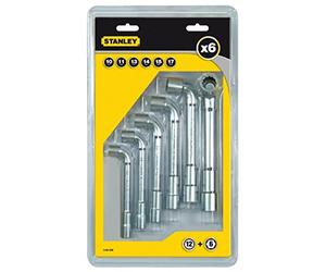 Stanley 0-86-699 - Juego llaves de pipa 6x12
