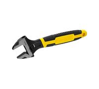 STANLEY Llave Ajustable MAXSTEEL, Longitud 250mm, Acabado Fosfatado, Cromo Vanadio, Mango Ergonómico Bimaterial, Apertura 33mm, Cumple Normas ISO/DIN/ASME, 0-90-949