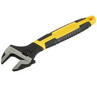 STANLEY Llave Ajustable MAXSTEEL, Longitud 250mm, Acabado Fosfatado, Cromo Vanadio, Mango Ergonómico Bimaterial, Apertura 33mm, Cumple Normas ISO/DIN/ASME, 0-90-949