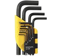 Stanley 1-13-929 Juego de llaves Allen hexagonales curvadas clásicas, 9 piezas