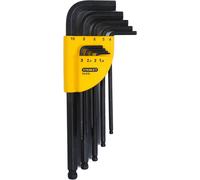 Stanley 1-13-976 Juego de 9 llaves Allen hexagonales dobladas