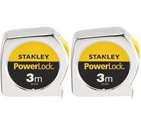STANLEY 1-33-218 - Flexometro Powerlock Classic 3m x 12,7mm (Paquete de 2)