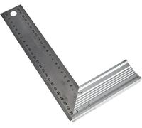 Stanley 1-45-685 Escuadra de carpintero de dos caras, base de 45°, 25 x 14 cm