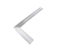 STANLEY 1-45-687 - Escuadra de carpintero, 200 x 400 mm, Ángulos de 45° y 90°, Fotograbado en ambas caras para una mejor legibilidad, Hoja robusta, Acero inoxidable, Ligera