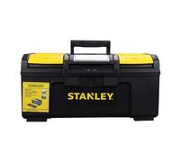 STANLEY Caja de Herramientas con Auto Cierre, Dimensiones 48,6x26,6x23,6 cm, Asa de Transporte, Bandeja Extraíble, Organizador en la Tapa, Estructura Robusta, 1-79-217