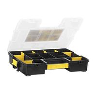 STANLEY Organizador SortMaster Junior, Compartimentos Ampliables y Modulables, Almacenamiento de Herramientas y Piezas Pequeñas, Diseño Antideslizante, 37.5x6.7x29.2cm, 1-97-483