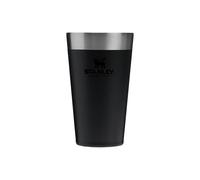 STANLEY Adventure Stacking Beer Pint 0.47L - Termo Mantiene Fría 4 Horas - Jarra Cerveza Acero Inoxidable - Aislamiento al Vacío de Doble Pared - Apta Para Lavavajillas - Black