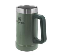STANLEY 1913 Adventure Vacuum Stein 0.7L - Termo Mantiene Fría 7 Horas - Jarra Cerveza Acero Inoxidable - Vaso Termico Vintage - Apta Para Lavavajillas - Hammertone Green