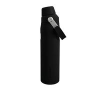STANLEY 1913 Cantimplora Aerolight IceFlow Fast Flow 0.6L - Conserva el Frío 10 Horas - Botella Agua Acero Inoxidable - Apta Para Lavavajillas - Tapa Antifugas - Aislamiento Aerolight - Black