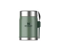 Stanley 1913 Classic Food Jar With Spork 0.4L - Hammertone Green | Mantiene Frío o Calor 7 Horas - Termo Comida Caliente Adulto - Acero Inoxidable - Sin BPA - Apto Para Lavavajillas