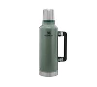 Stanley Classic Legendary Botella Termica 2.3L - Mantiene Frío o Calor 48 Horas - Termo Cafe - Cantimplora Acero Inoxidable - Sin BPA - Apto Para Lavavajillas - Hammertone Green