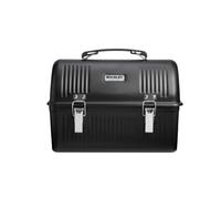 STANLEY 1913 Classic Lunch Box 9.5L - Black 2.0 | Fiambrera de acero inoxidable con asa - Recipiente para alimentos sin BPA - Puede almacenar un termo o una taza de viaje