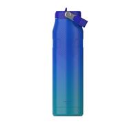 Stanley 1913 Flip Straw 2.0 Botella Agua Acero Inoxidable Con Pajita 1.06L - 15 Horas Fría - 3 Días Helada - Acero Inoxidable - Sin BPA - Antifugas - Apta Para Lavavajillas - Pacific Hypergrip