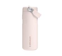 Stanley 1913 Flip Straw Botella Agua Con Pajita 0.47L - Rose Quartz | 8 Horas Fría - 40 Horas Helada - Acero Inoxidable - Sin BPA - Antifugas - Apta Para Lavavajillas