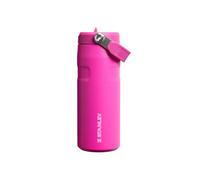 Stanley 1913 Flip Straw Botella Agua Con Pajita 0.47L - Violet Blossom | 10 Horas Fría - 2 Días Helada - Acero Inoxidable - Sin BPA - Antifugas - Apta Para Lavavajillas