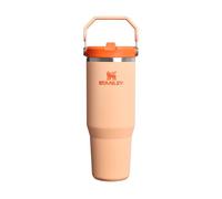 Stanley 1913 Flip Straw Botella Agua con Pajita 0.89L - Orange Sherbet | Conserva el Frío 12 Horas - Termo Agua Fria - Acero Inoxidable - Sin BPA - Fácil de llevar - Apta Para Lavavajillas